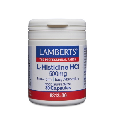 Lamberts L Histidine HCI 500mg 30 caps